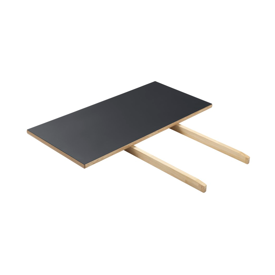 FDB Mbler C35 pöydän jatkolevy 95x45 cm dark grey-oak nature lacquered