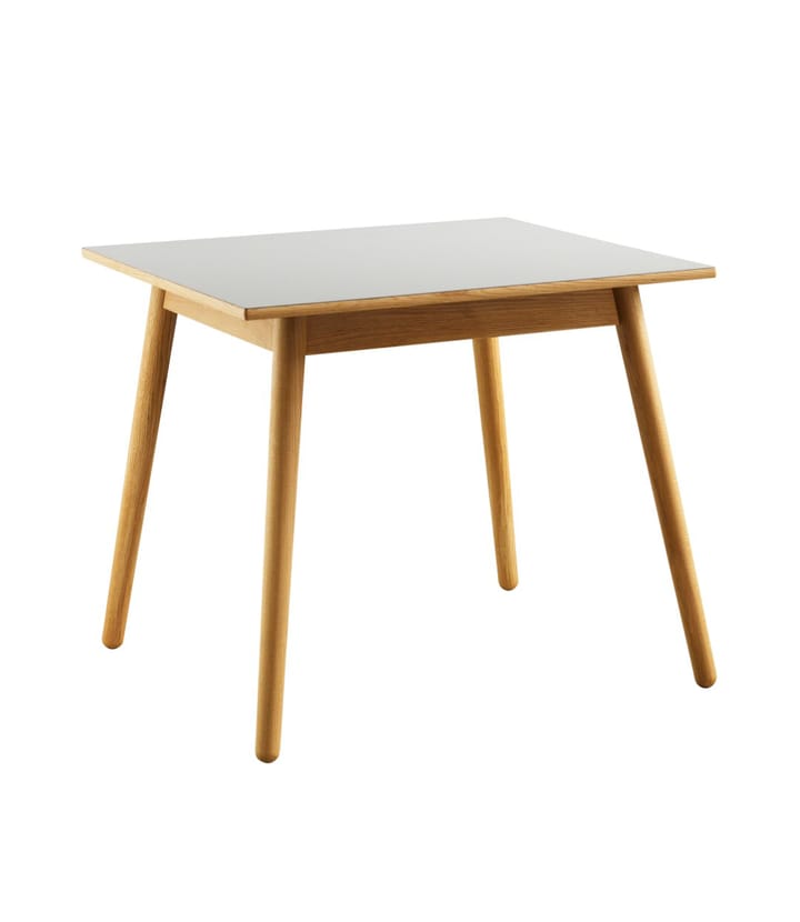 C35A ruokapöytä 82x82 cm, Light grey-oak nature lacquered FDB Møbler