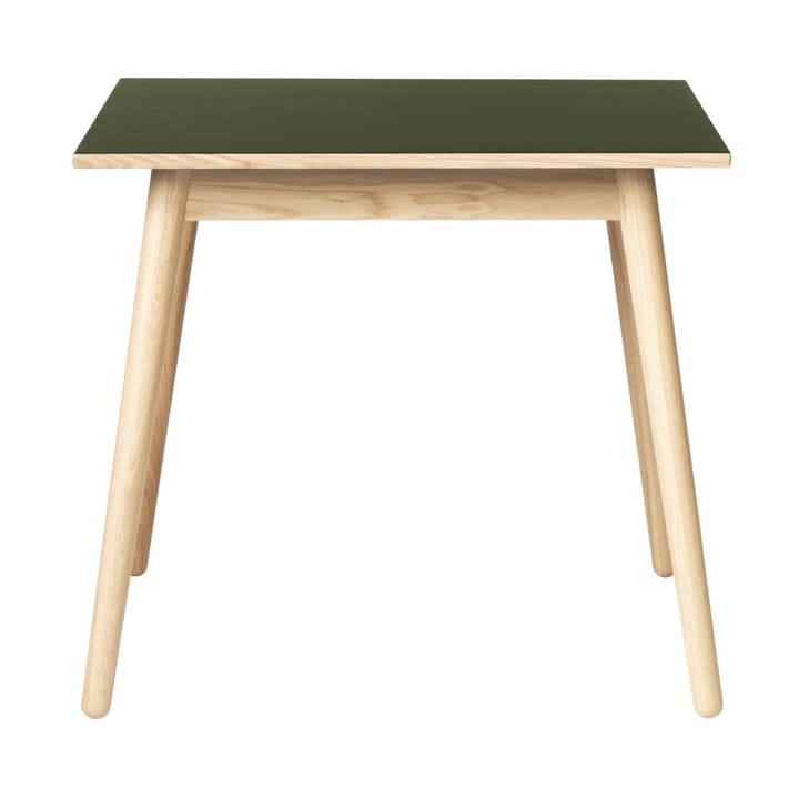 C35A ruokapöytä 82x82 cm - Olive green-oak nature lacquered - FDB Møbler