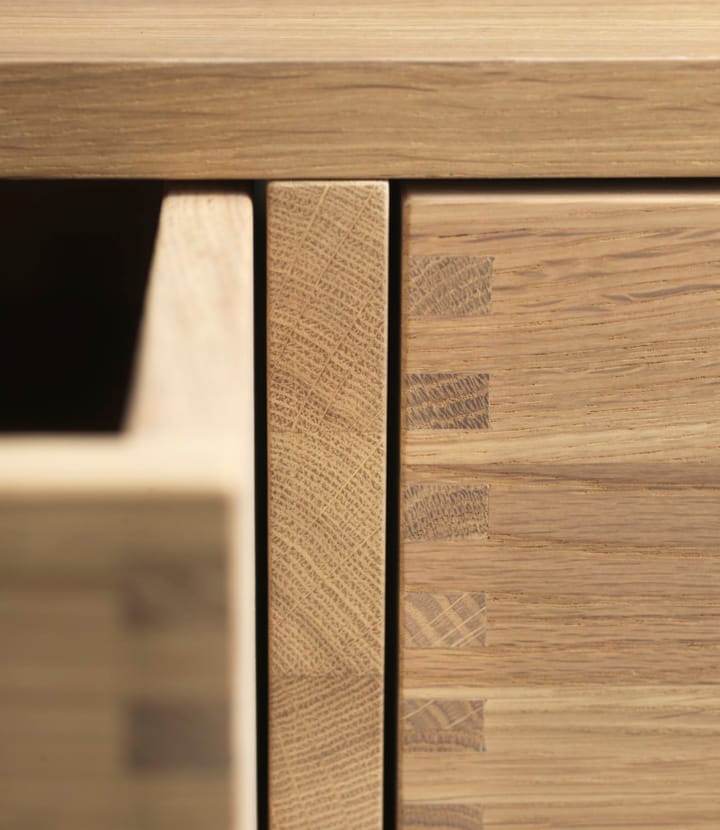 F24 Radius penkki, Oak nature lacquered 45x145 cm FDB Møbler