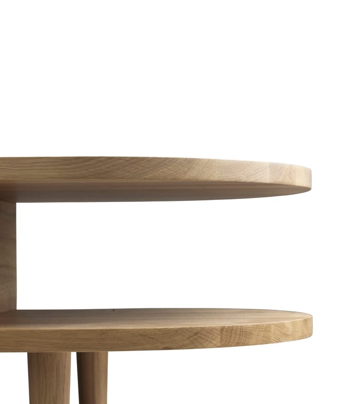 F24 Radius penkki, Oak nature lacquered 45x145 cm FDB Møbler