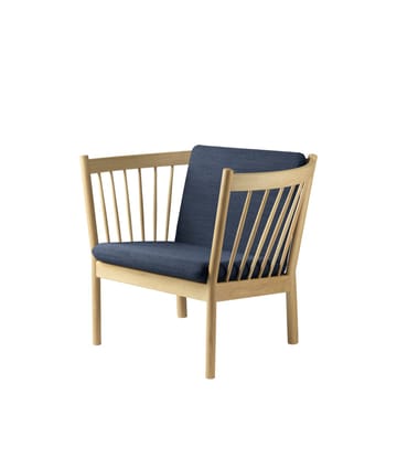 J146 nojatuoli - Oak nature lacquered-dark blue - FDB Møbler