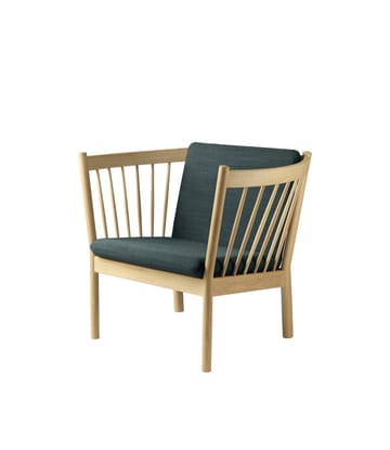 J146 nojatuoli - Oak nature lacquered-dark green - FDB Møbler