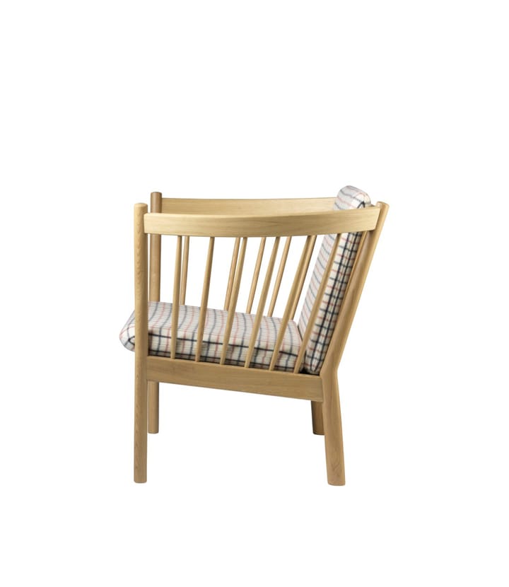 J146 nojatuoli, Oak nature lacquered-red diced FDB Møbler
