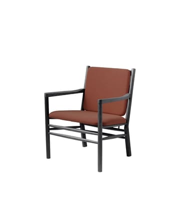 J147 nojatuoli - Oak black painted-burnt orange - FDB Møbler