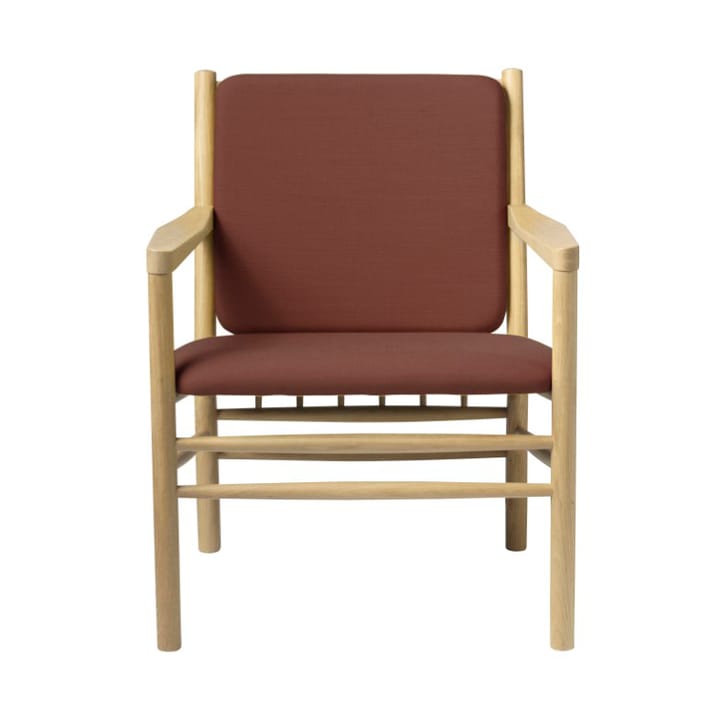 J147 nojatuoli - Oak nature lacquered-burnt orange - FDB Møbler