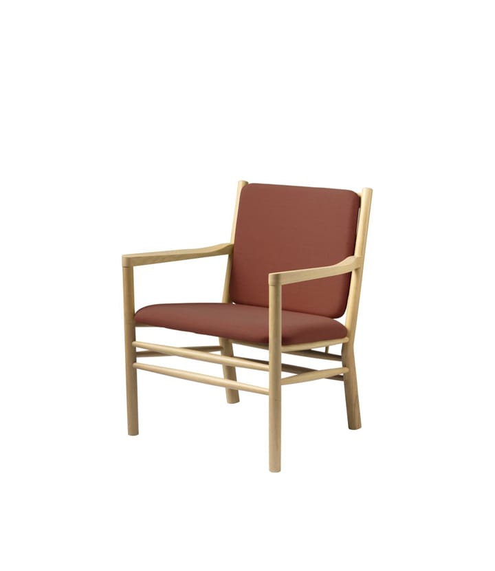 J147 nojatuoli, Oak nature lacquered-burnt orange FDB Møbler