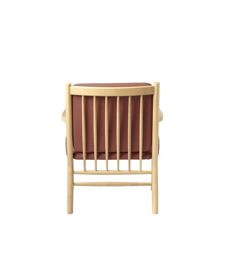 J147 nojatuoli, Oak nature lacquered-burnt orange FDB Møbler