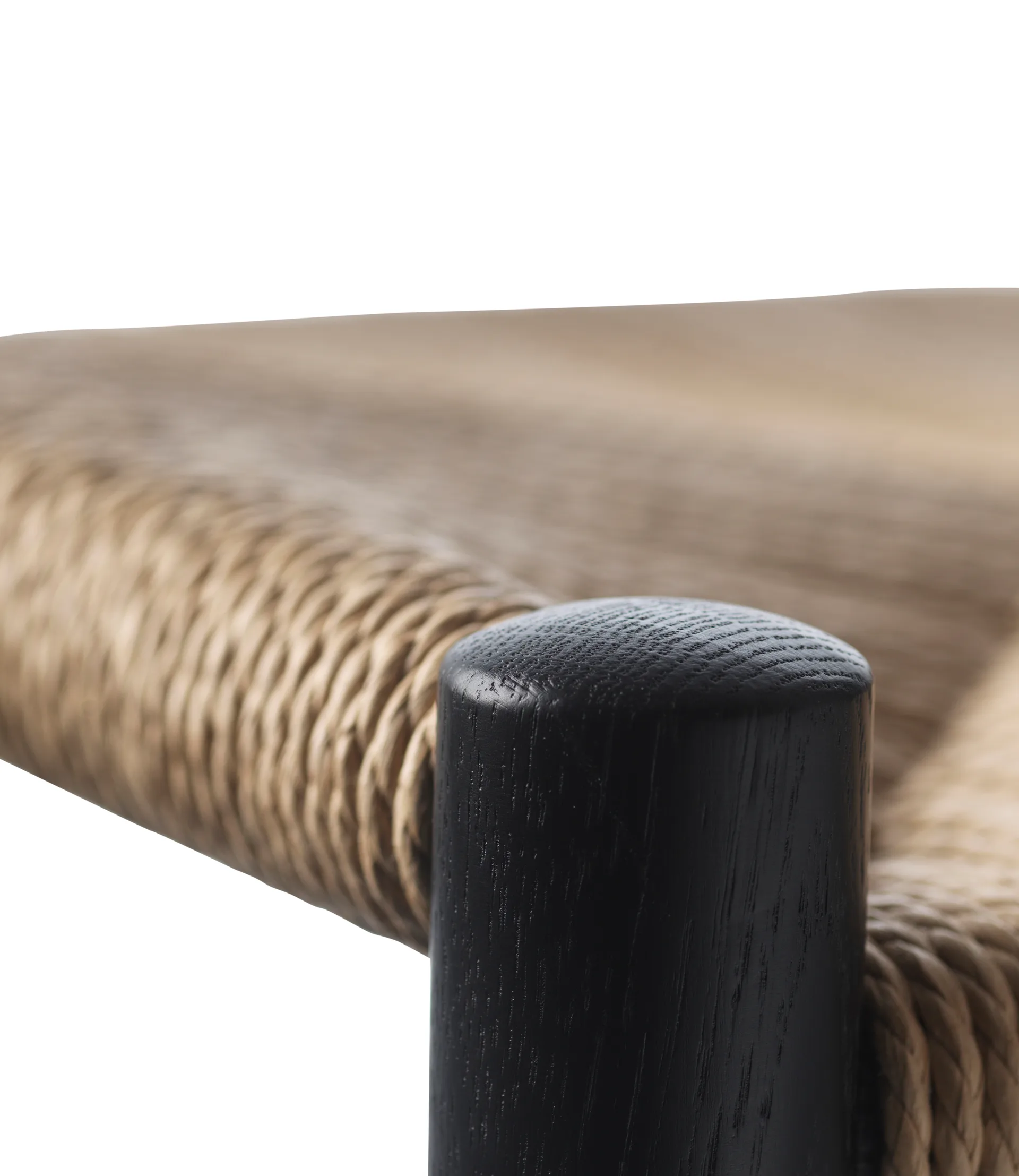 J164C Counter Squared baarijakkara, Oak black painted-nature FDB Møbler