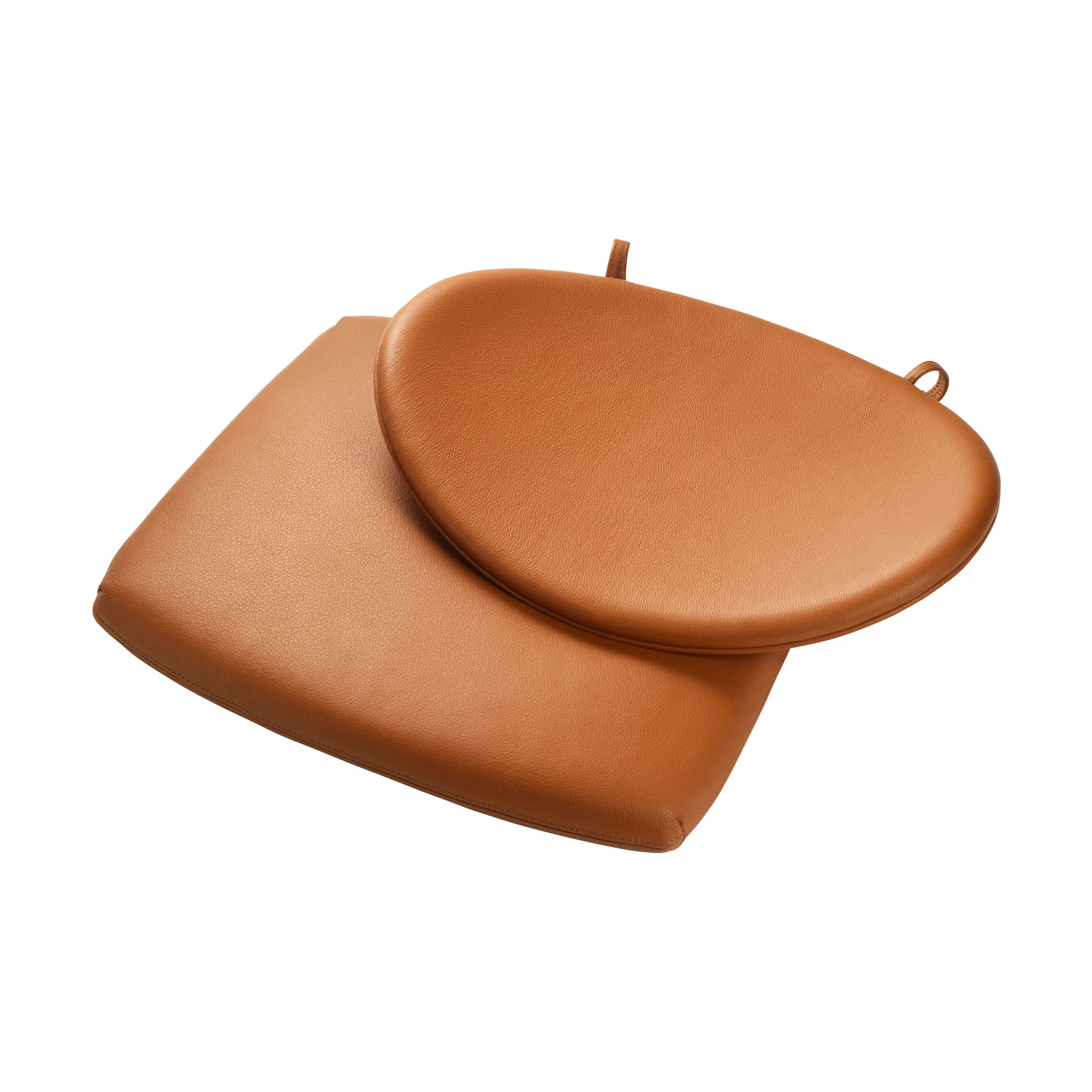 J166 Jørna istuintyyny, Cognac leather FDB Møbler