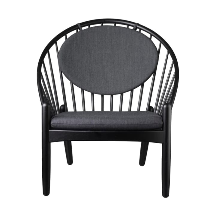 J166 Jørna tuoli - Oak black painted-dark grey - FDB Møbler