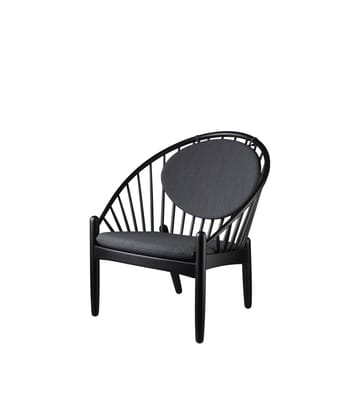 J166 Jørna tuoli - Oak black painted-dark grey - FDB Møbler