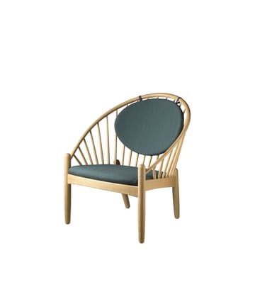 J166 Jørna tuoli - Oak nature lacquered-dark green - FDB Møbler