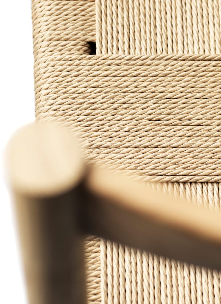 J178 Lønstrup tuoli v2, Oak nature lacquered-papercord FDB Møbler