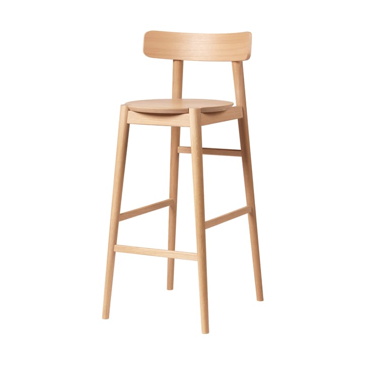 J184 Øst baarituoli 75 cm, Oak nature lacquered FDB Møbler