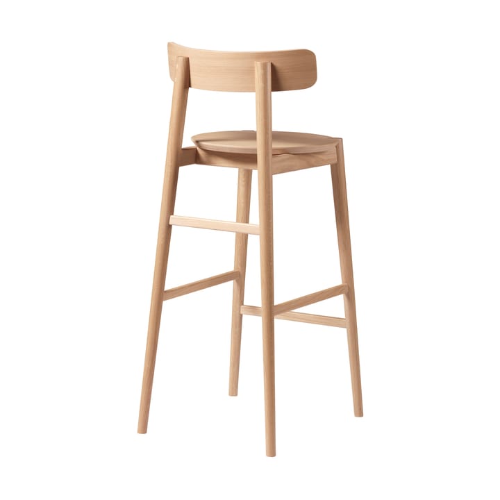 J184 Øst baarituoli 75 cm, Oak nature lacquered FDB Møbler