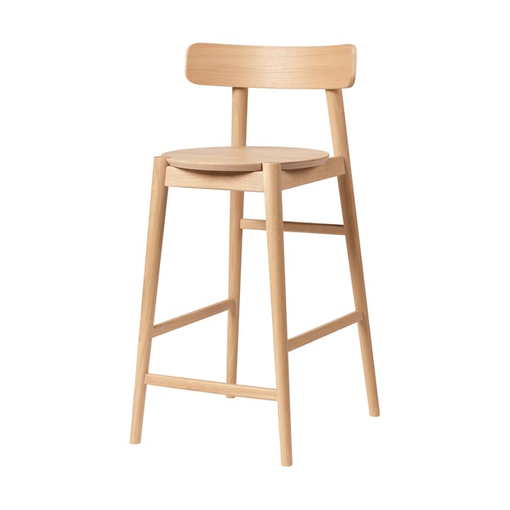J185 Øst baarituoli 65 cm, Oak nature lacquered FDB Møbler