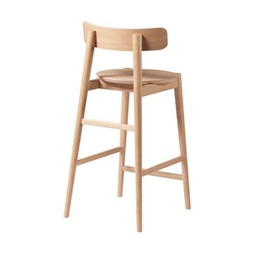 J185 Øst baarituoli 65 cm - Oak nature lacquered - FDB Møbler