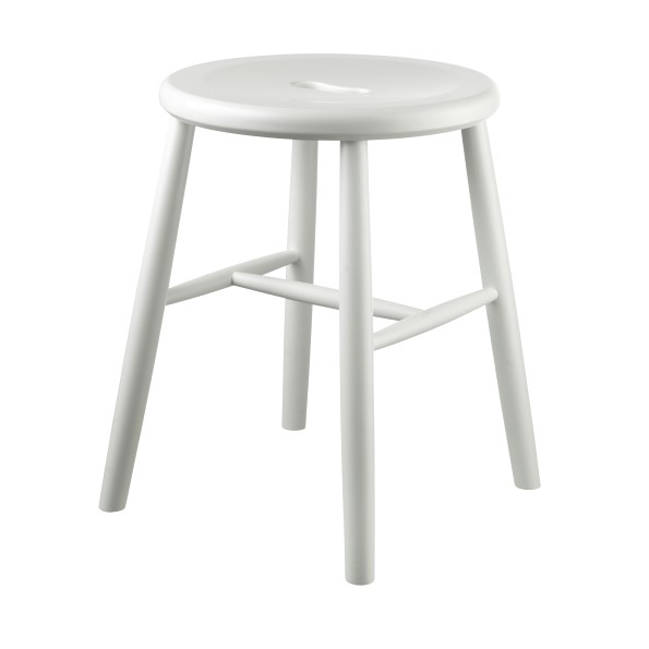 FDB Mbler J27 jakkara Beech white painted | Skandinaavinen Sisustus | Jakkarat | Valkoinen