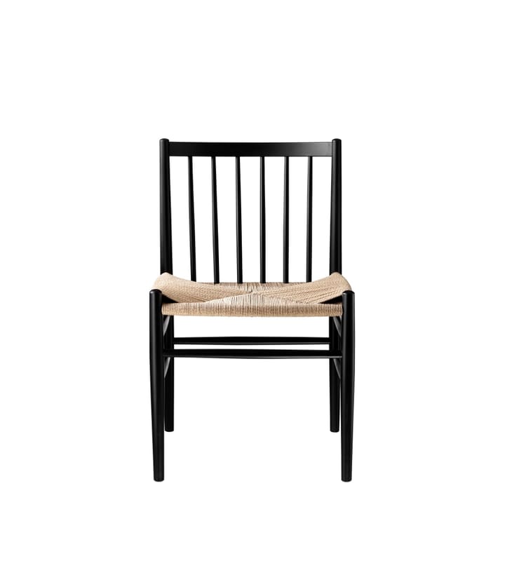 J80 tuoli - Beech black painted-nature - FDB Møbler