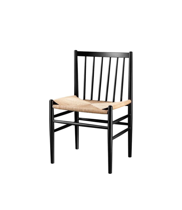 J80 tuoli, Beech black painted-nature FDB Møbler