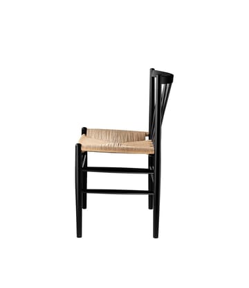 J80 tuoli - Beech black painted-nature - FDB Møbler
