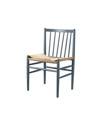 J80 tuoli - Beech blue grey painted-nature - FDB Møbler