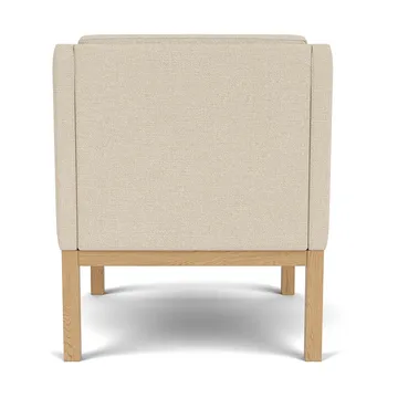 L46 MK155 nojatuoli - Lakattu tammi, beige kangas - FDB Møbler