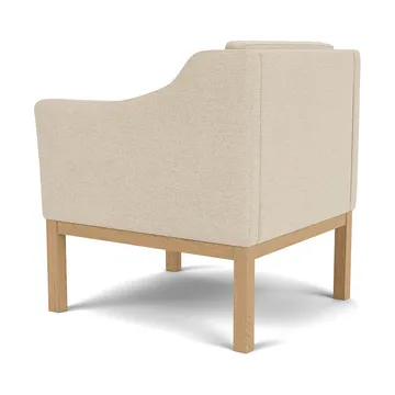 L46 MK155 nojatuoli - Lakattu tammi, beige kangas - FDB Møbler