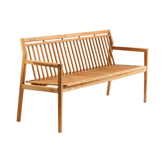 M11 Sammen 3-istuttava penkki, Teak-nature oiled FDB Møbler
