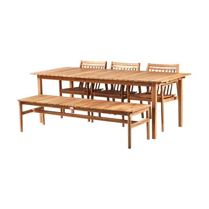 M2 Sammen puutarhapöytä, Teak-nature oiled FDB Møbler