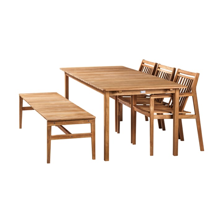 M2 Sammen puutarhapöytä, Teak-nature oiled FDB Møbler
