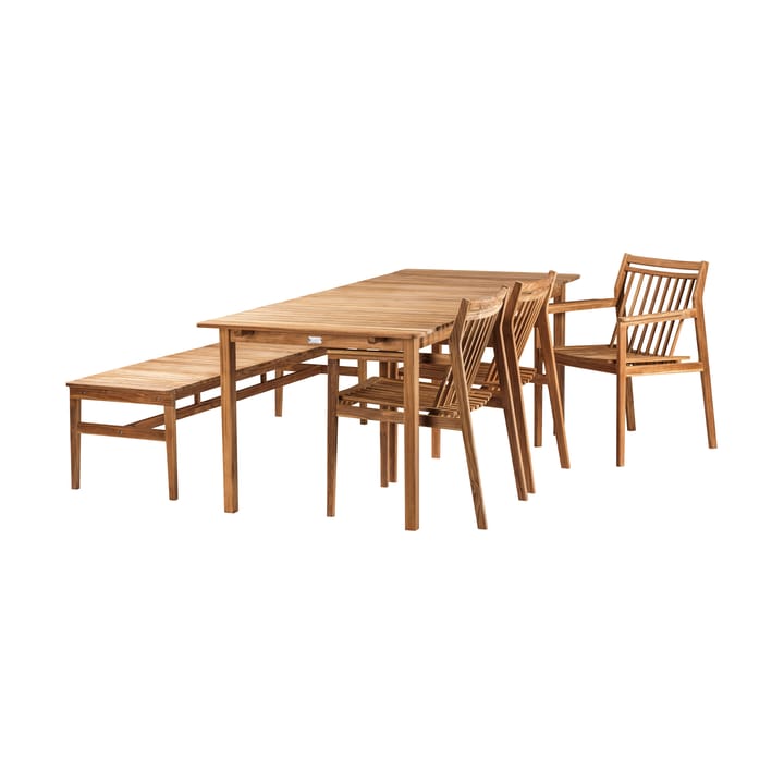 M2 Sammen puutarhapöytä, Teak-nature oiled FDB Møbler