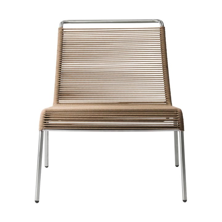 M20L Teglgaard Lounge Cord Chair loungetuoli - Brown mixed-stainless steel - FDB Møbler