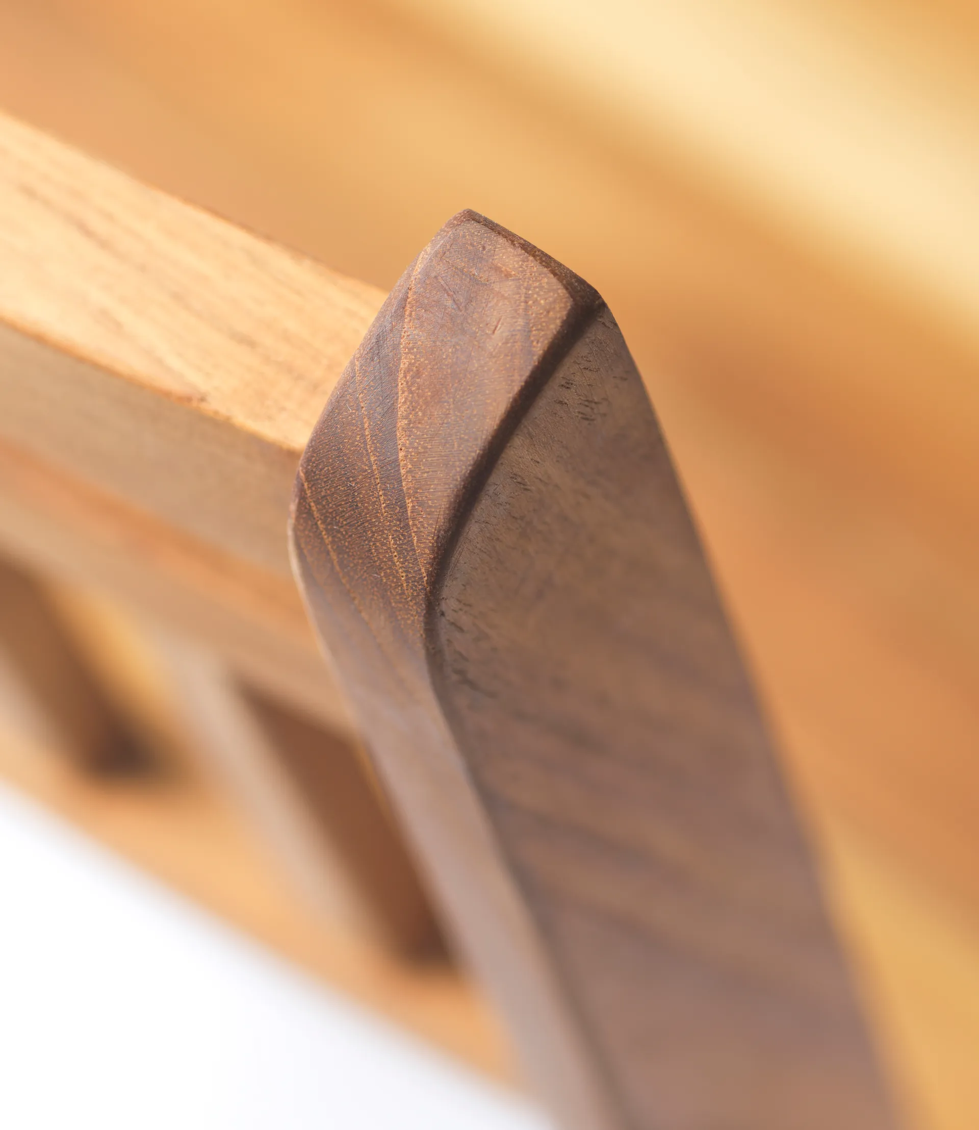 M23 Lilleø parveketuoli, Teak-ruostumaton teräs FDB Møbler