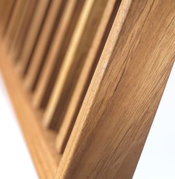 M24 Lilleø parvepenkki - Teak-ruostumaton teräs - FDB Møbler
