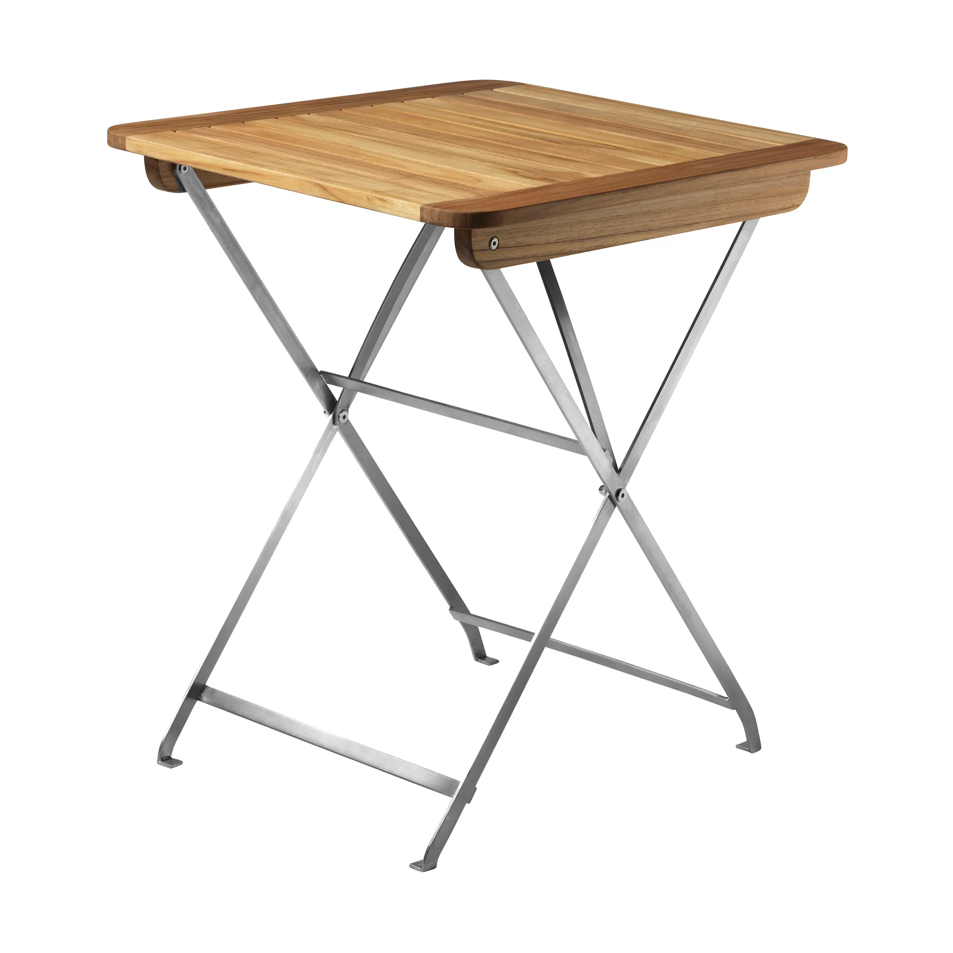 M26 Lilleø parvekapöytä, Teak-ruostumaton teräs FDB Møbler