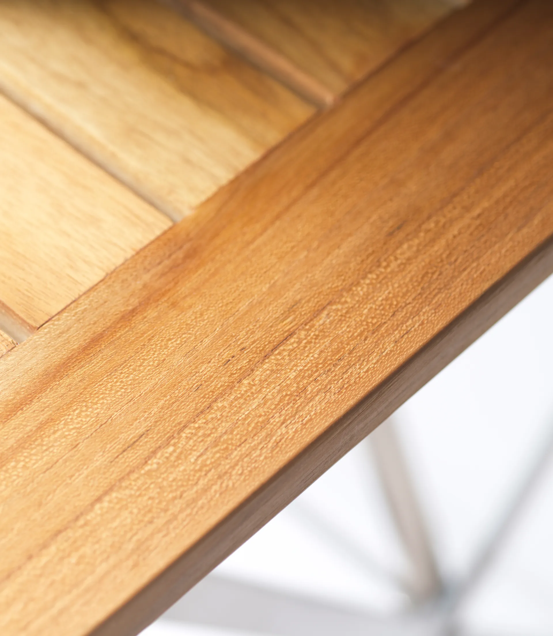 M26 Lilleø parvekapöytä, Teak-ruostumaton teräs FDB Møbler