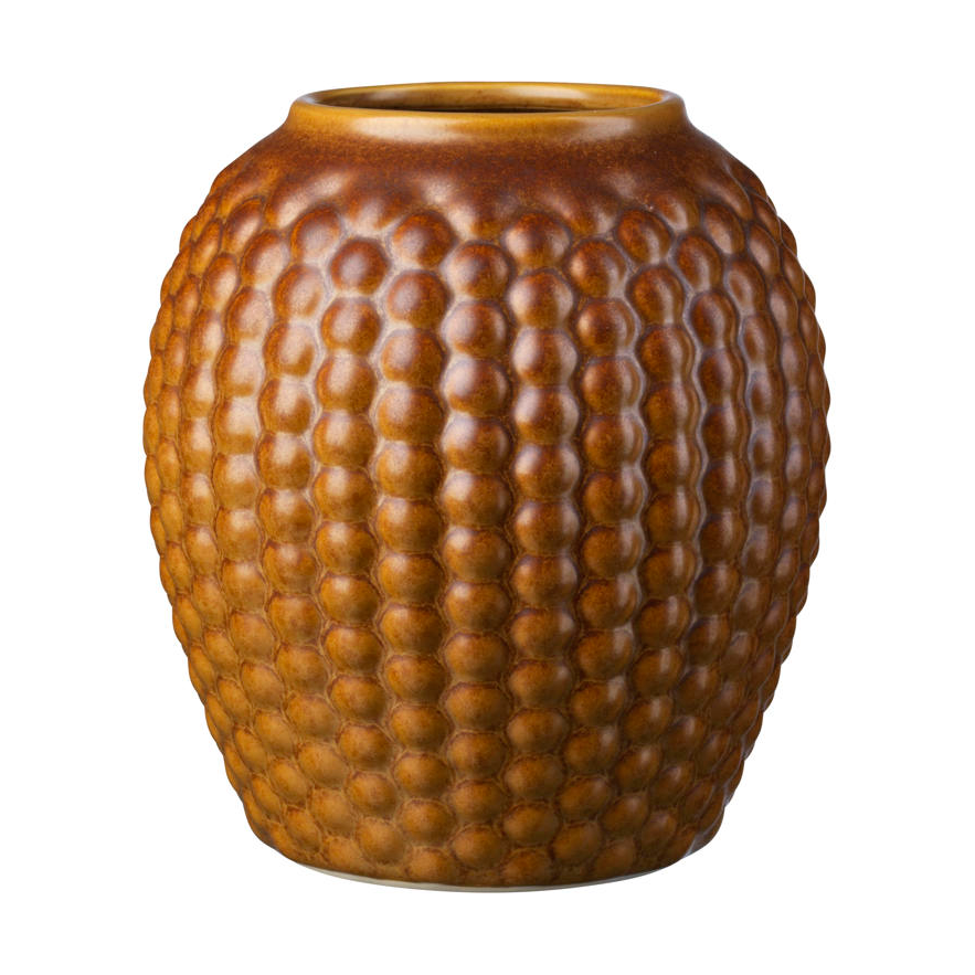 FDB Mbler S7 Lupin maljakko 19 cm Golden brown | Skandinaavinen Sisustus | Maljakot | Ruskea