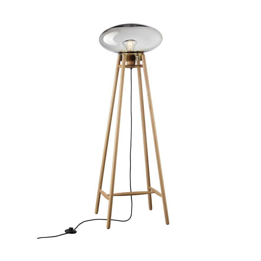 FDB Mbler U5 Hiti lattiavalaisin y grey-oak nature lacquered