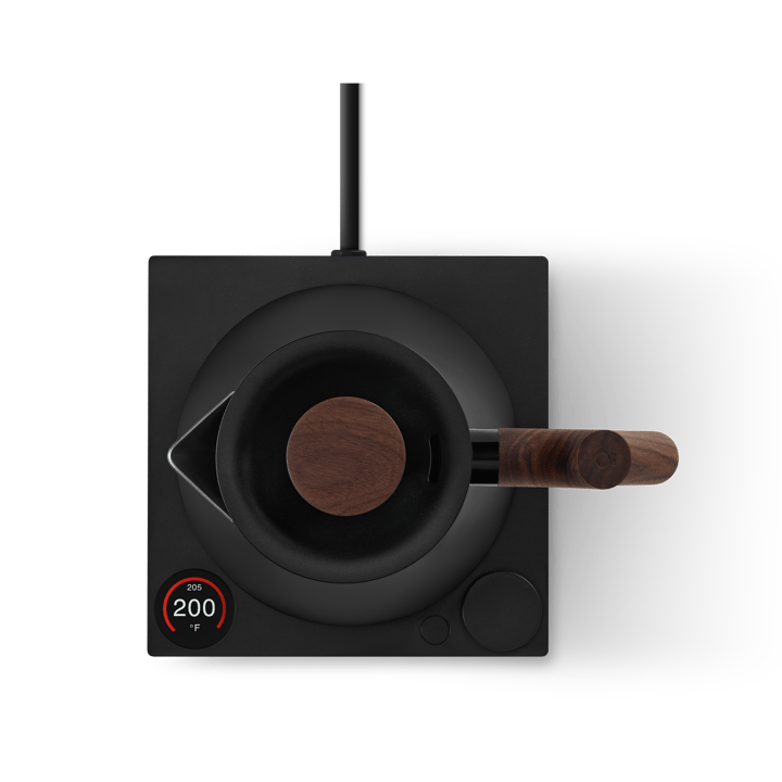 Corvo EKG Pro sähköinen vedenkeitin 0.9 L, Matte black-walnut Fellow