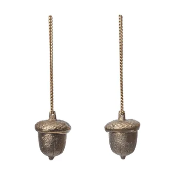 Acorn-koriste riippu 2 kpl - Messinki - Ferm Living