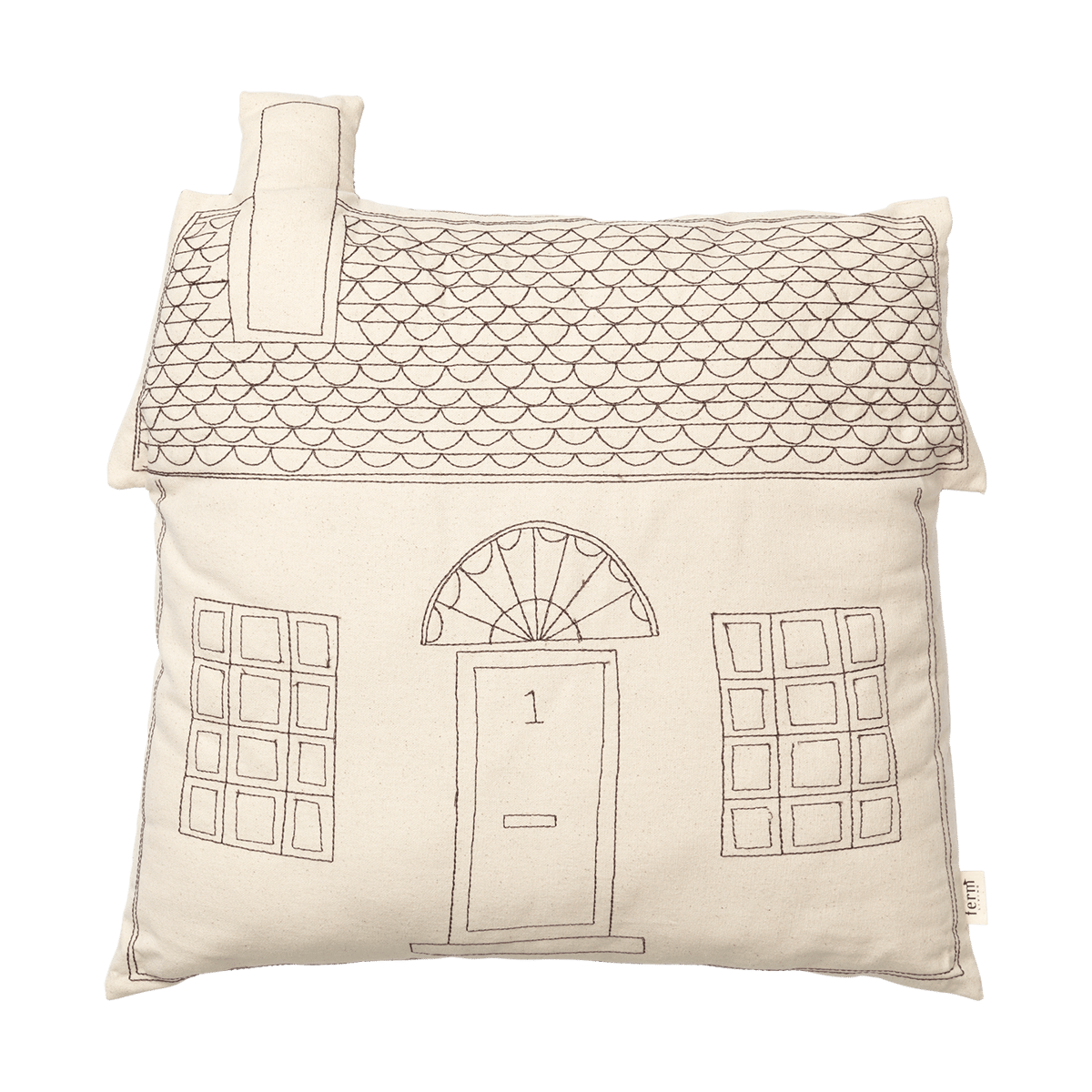 Ferm Living Adobe tyyny 45x45 cm Mökki talo | Skandinaavinen Sisustus | Tyynyt | Valkoinen