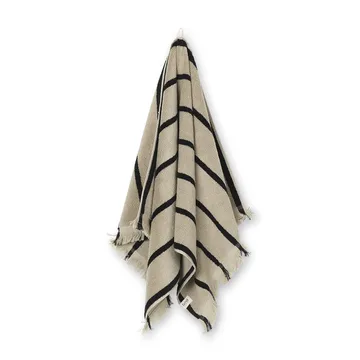 Alee pyyhe 50x100 cm - Hiekka-musta - Ferm Living