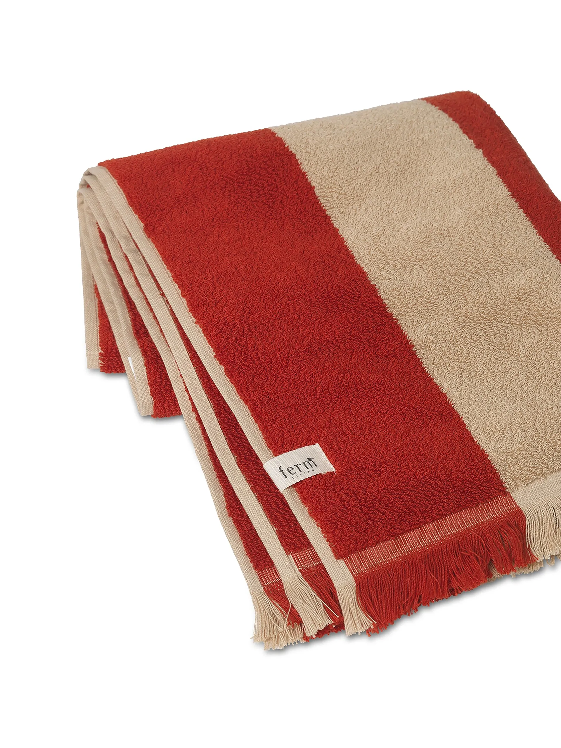 Alee pyyhe 50x100 cm, Vaalea kameli-punainen Ferm Living