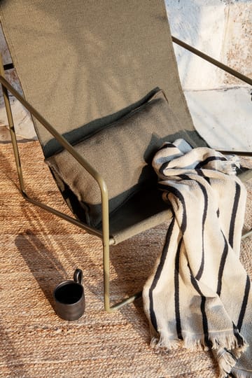 Alee pyyhe 70x140 cm - Hiekka-musta - Ferm Living