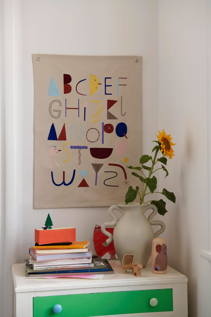 Alpabet kangasjuliste, Offwhite Ferm Living