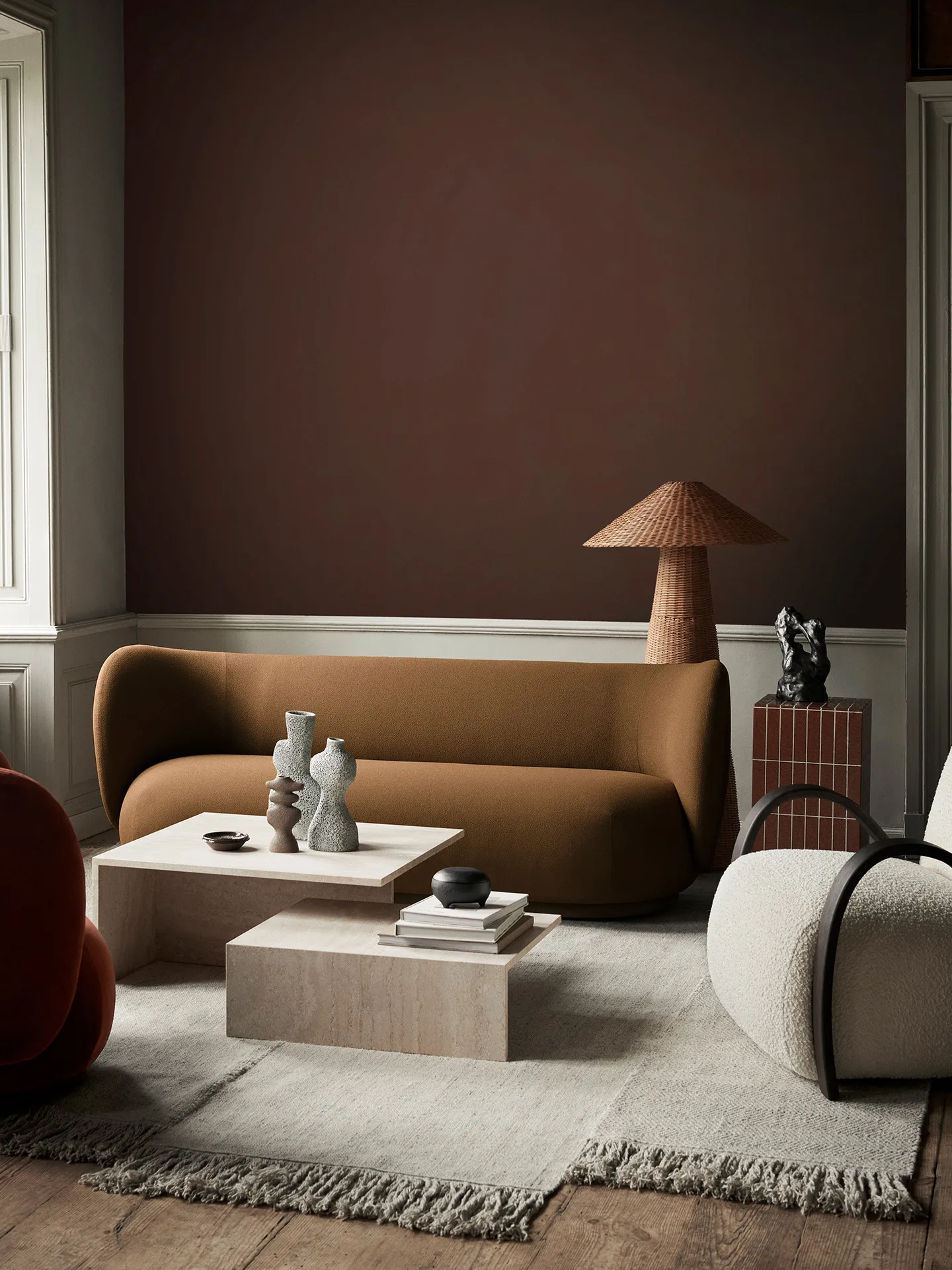 Alter villamatto, Luonnollinen, 300x350 cm Ferm Living