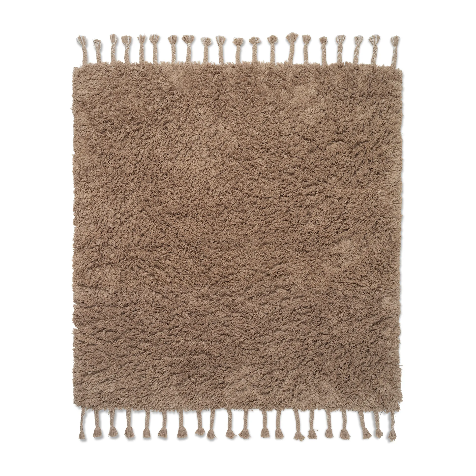 Amass long pile -matto 140 x 140 cm, White Pepper Ferm Living