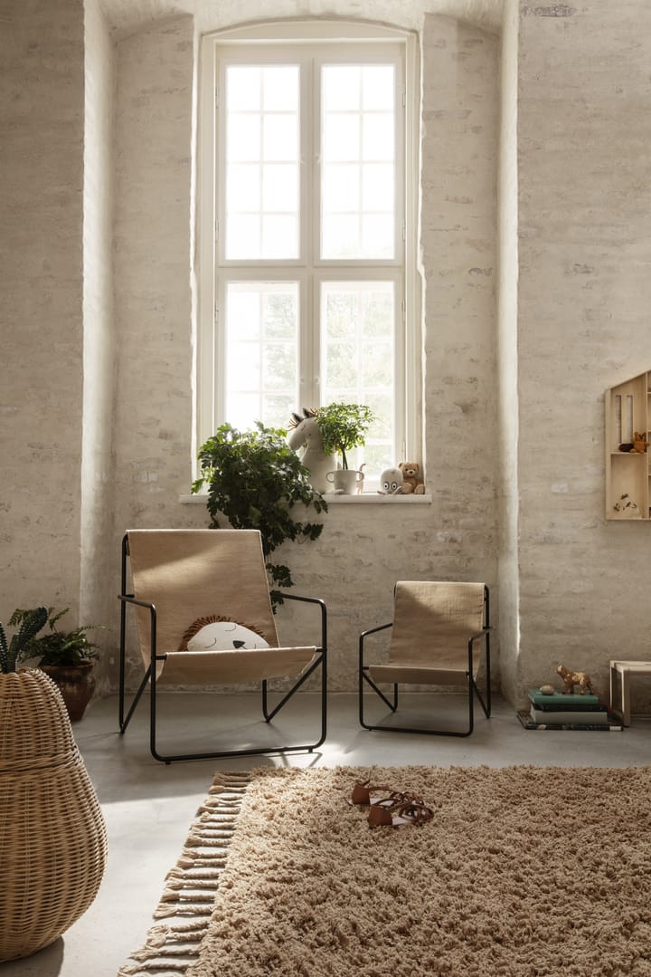 Amass long pile -matto 140 x 140 cm, White Pepper Ferm Living